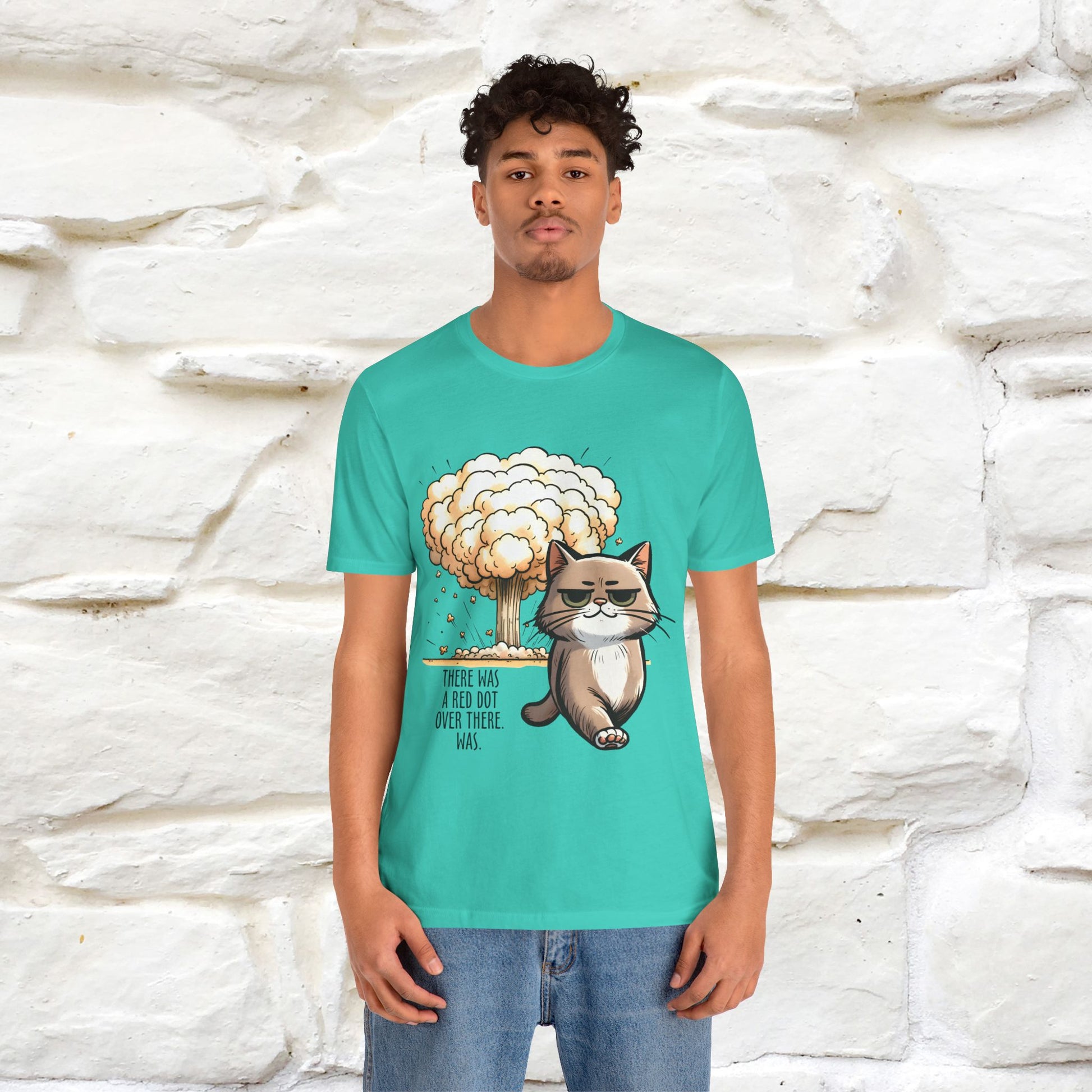 ''The Red Dot Chase'' Funny Cat T-Shirt | Nunu&Miao Studio - Nunu&Miao Studio