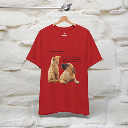 ''I am The Boss Here'' Funny Cat T-shirt for Men and Women  100% Cotton* - Nunu&Miao Studio