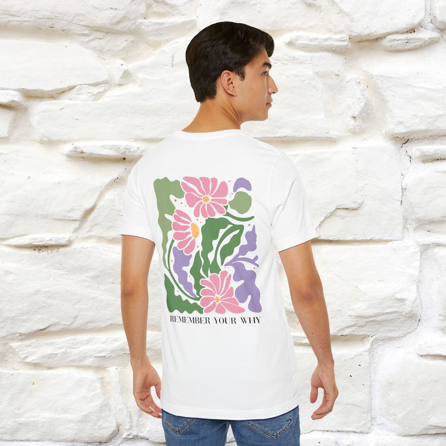 "Remember Your Why'' Cat T-Shirt Front and Back Design | Nunu&Miao Studio - Nunu&Miao Studio