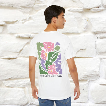 "Remember Your Why'' Cat T-Shirt Front and Back Design | Nunu&Miao Studio - Nunu&Miao Studio