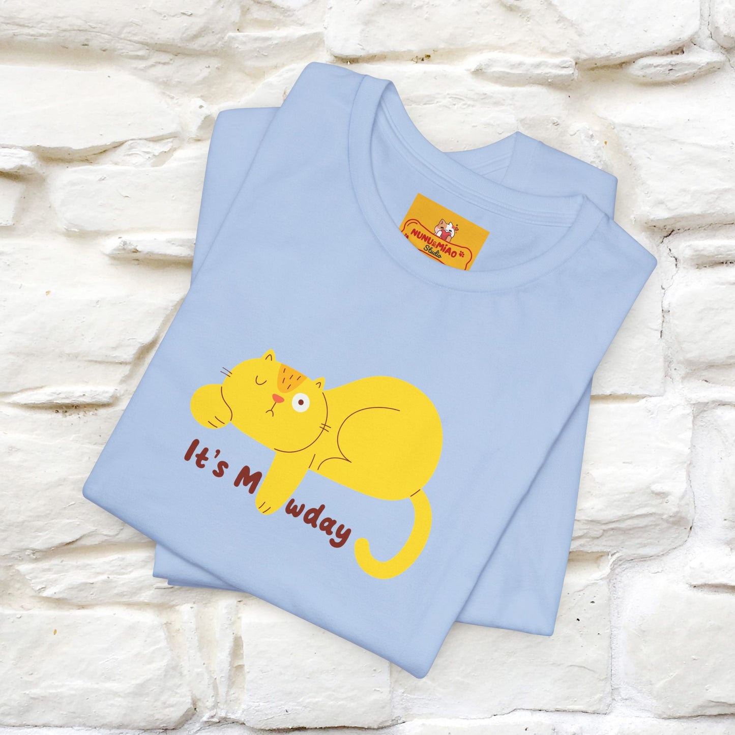 "It's Meawday" Cat T-shirt | Front & Back Design | Nunu&Miao Studio - Nunu&Miao Studio