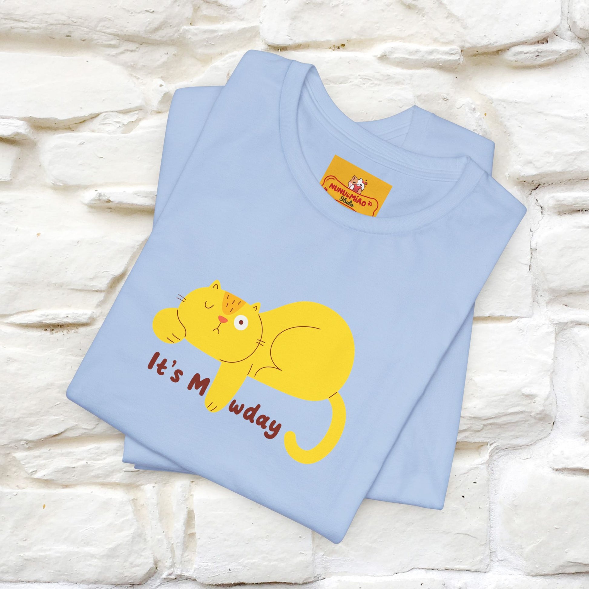 "It's Meawday" Cat T-shirt | Front & Back Design | Nunu&Miao Studio - Nunu&Miao Studio