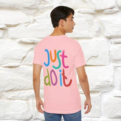 "Yes, Just Do It" Cat T-Shirt| Front & Back Design | Nunu&Miao Studio - Nunu&Miao Studio
