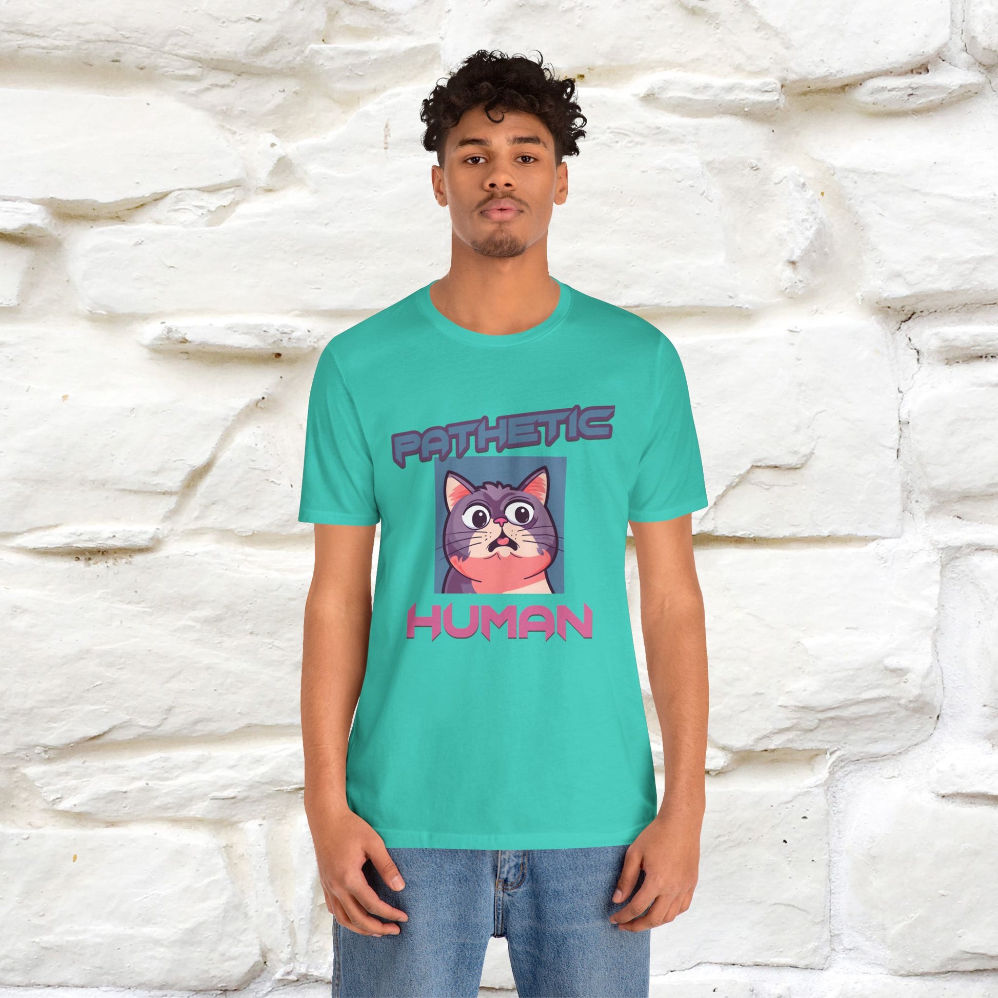 ''Pathetic Human'' | Funny Cat T-Shirt | Nunu&Miao Studio - Nunu&Miao Studio