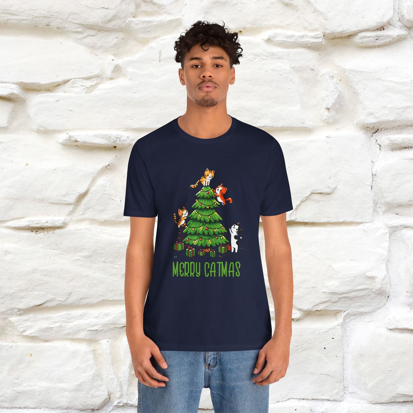 ''Merry Catmas'' | Cattitude Christmas Tee| Nunu&Miao Studio - Nunu&Miao Studio