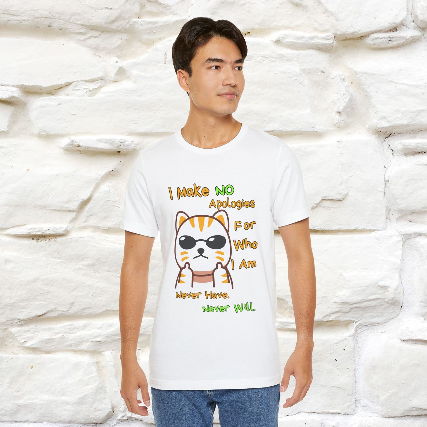 "I Make No Apologies... " |Cat T-Shirt | Nunu&Miao Studio - Nunu&Miao Studio
