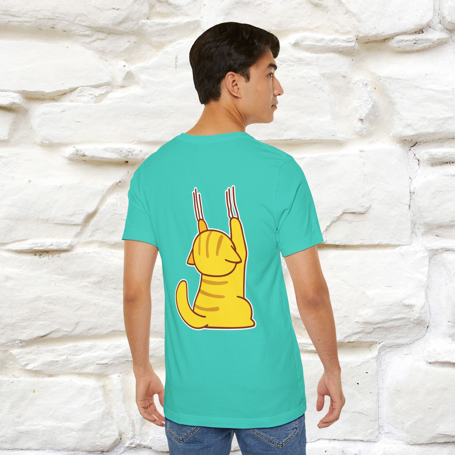 "It's Meawday" Cat T-shirt | Front & Back Design | Nunu&Miao Studio - Nunu&Miao Studio