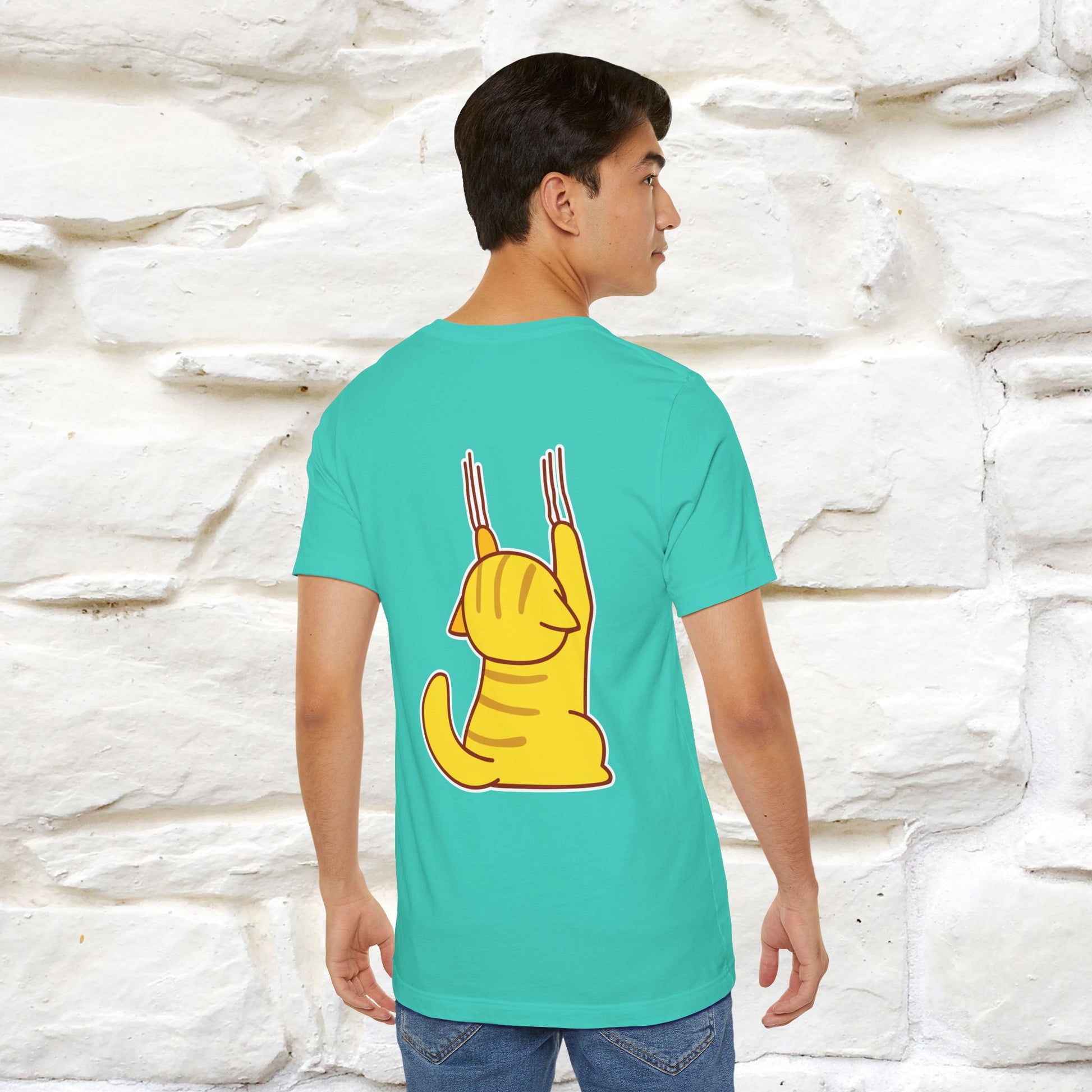 "It's Meawday" Cat T-shirt | Front & Back Design | Nunu&Miao Studio - Nunu&Miao Studio