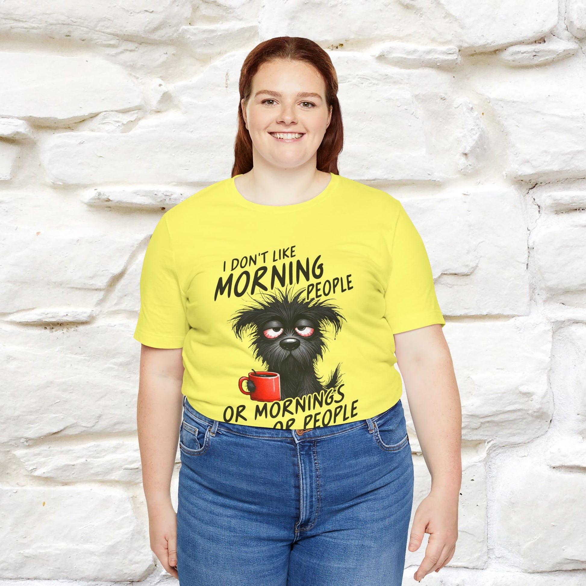 "I Don't Like Morning People..." Funny T-shirt |Nunu&Miao Studio - Nunu&Miao Studio