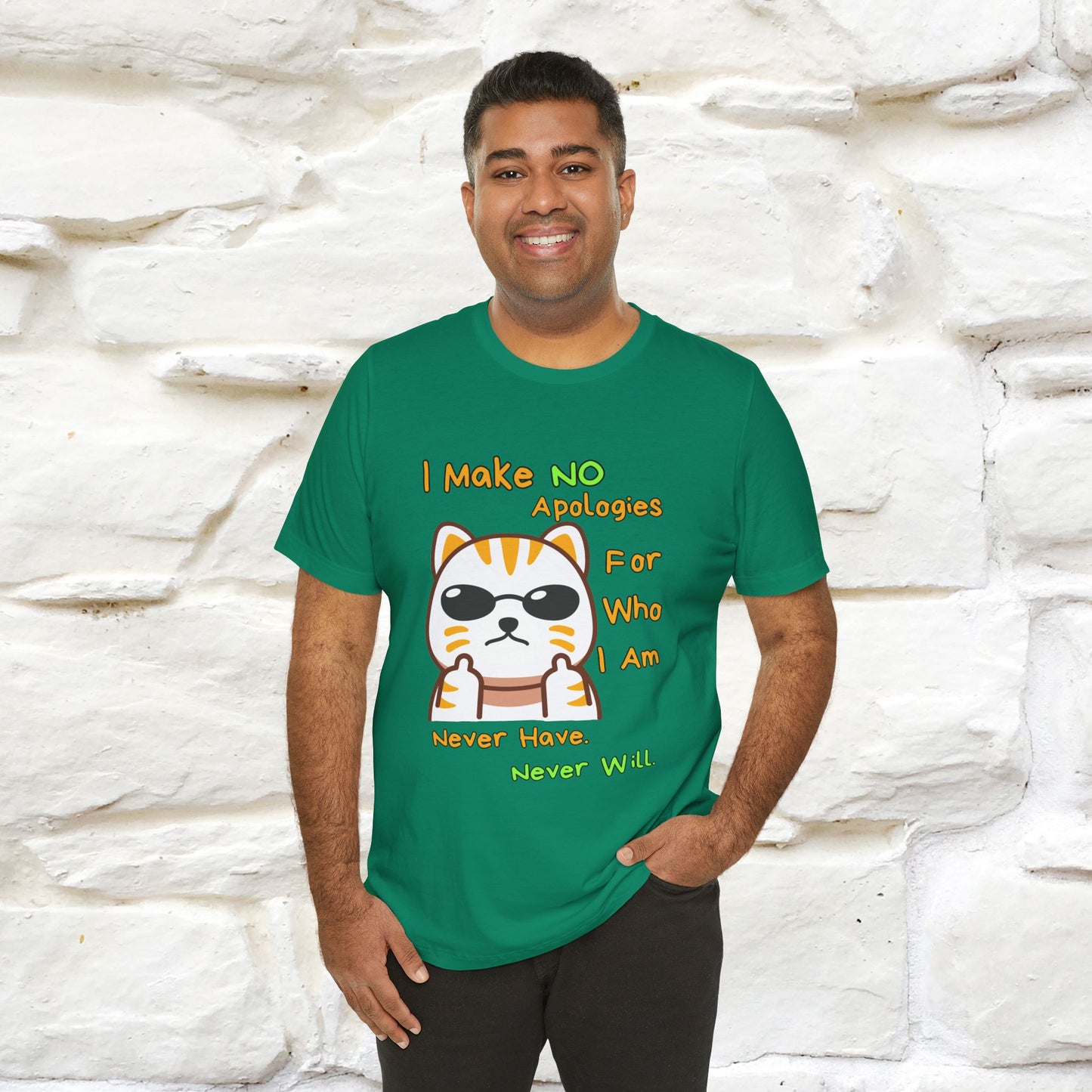 "I Make No Apologies... " |Cat T-Shirt | Nunu&Miao Studio - Nunu&Miao Studio