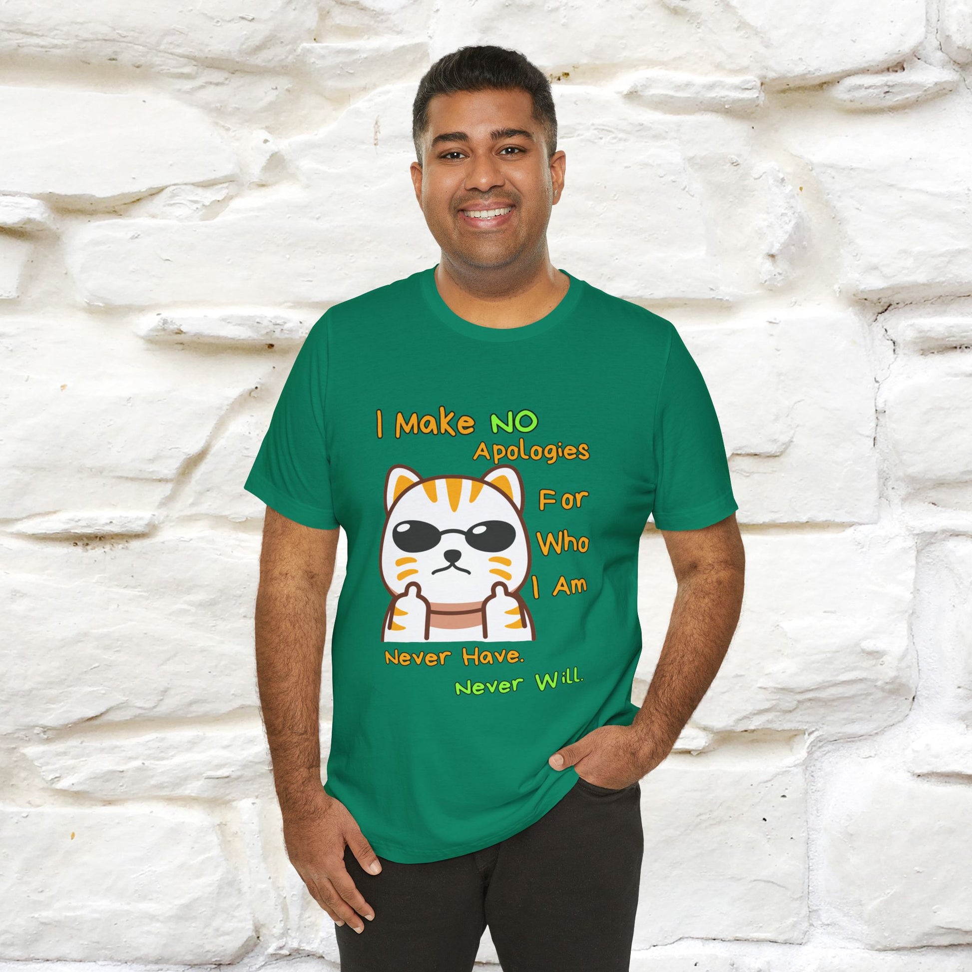 "I Make No Apologies... " |Cat T-Shirt | Nunu&Miao Studio - Nunu&Miao Studio