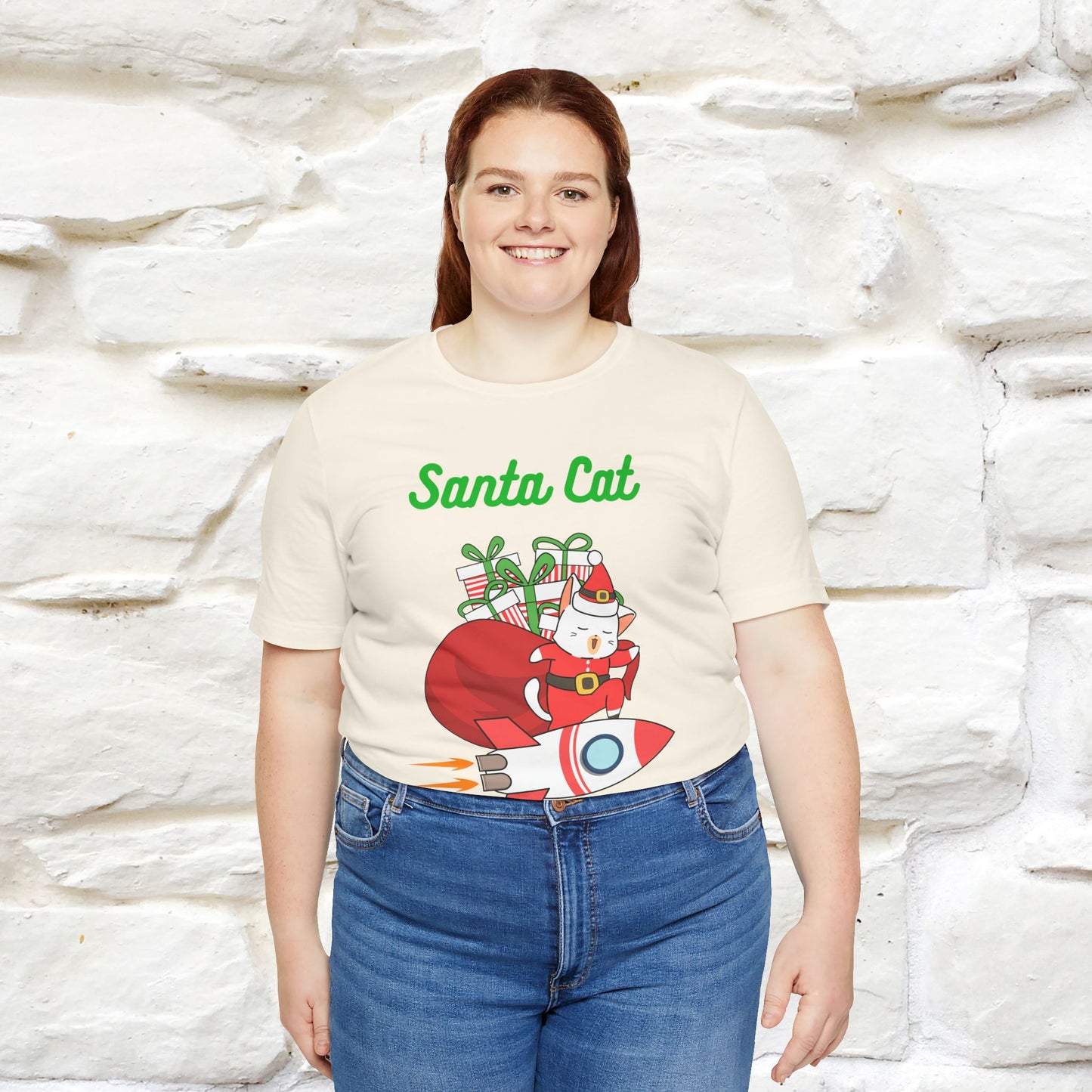 "Funny Santa Cat..." | Cat T-Shirt | Nunu&Miao Studio