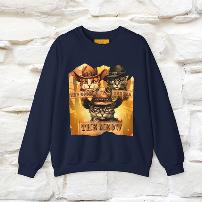 ''The Good, the Bad, and the Meow'' |Cat Sweatshirt | Nunu&Miao Studio