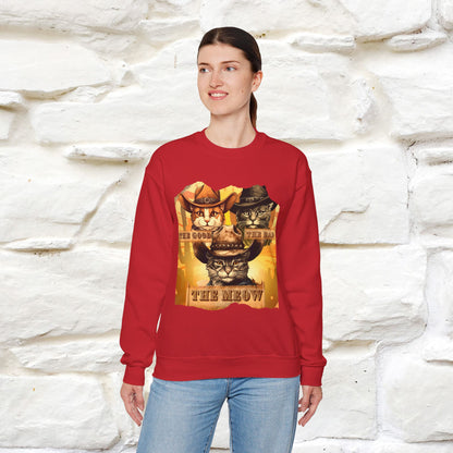 ''The Good, the Bad, and the Meow'' |Cat Sweatshirt | Nunu&Miao Studio