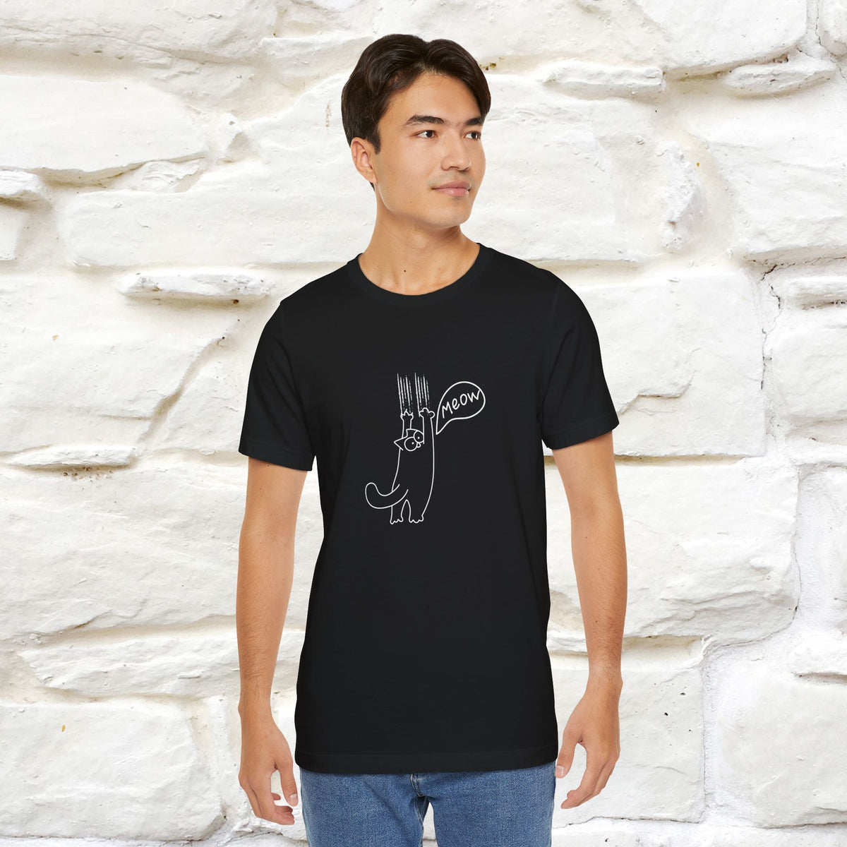 "Meow Meow Meow" Cat T-Shirt | Front & Back Design | Nunu&Miao Studio