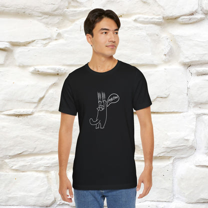 "Meow Meow Meow" Cat T-Shirt | Front & Back Design | Nunu&Miao Studio