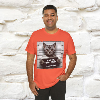 ''I Tore The Toilet Paper'' | Funny Cat T-Shirt | Nunu&Miao Studio - Nunu&Miao Studio