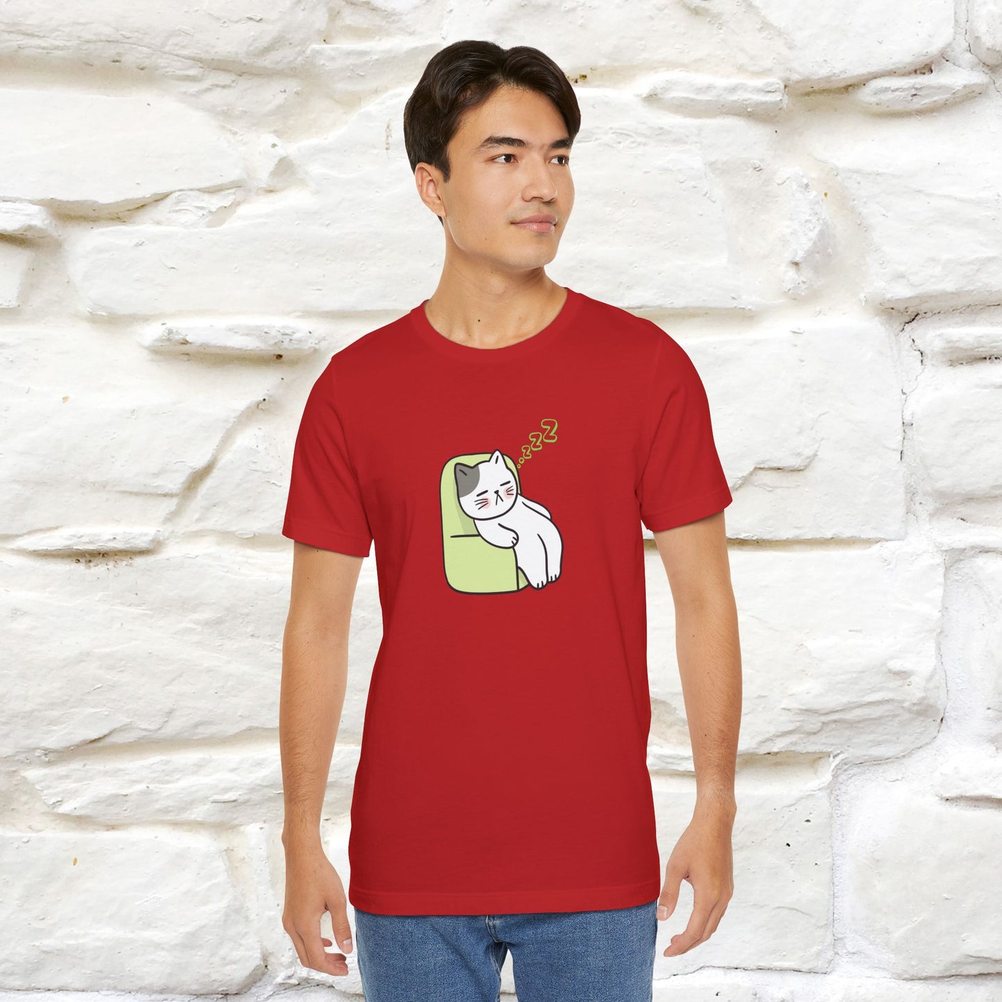 "Keep going… the couch isn’t going to nap on itself." Cat T-Shirt| Front & Back Design | Nunu&Miao Studio - Nunu&Miao Studio