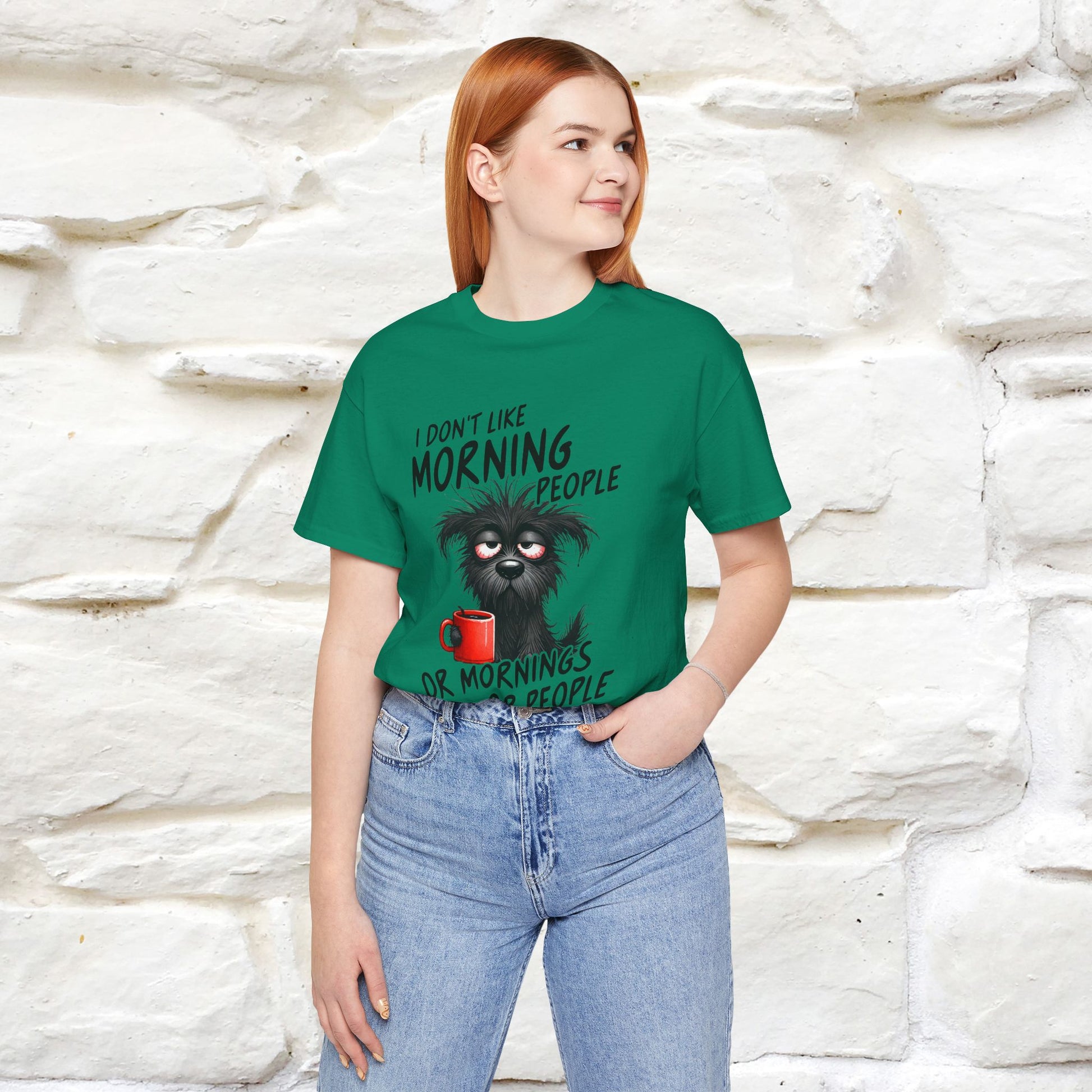 "I Don't Like Morning People..." Funny T-shirt |Nunu&Miao Studio - Nunu&Miao Studio