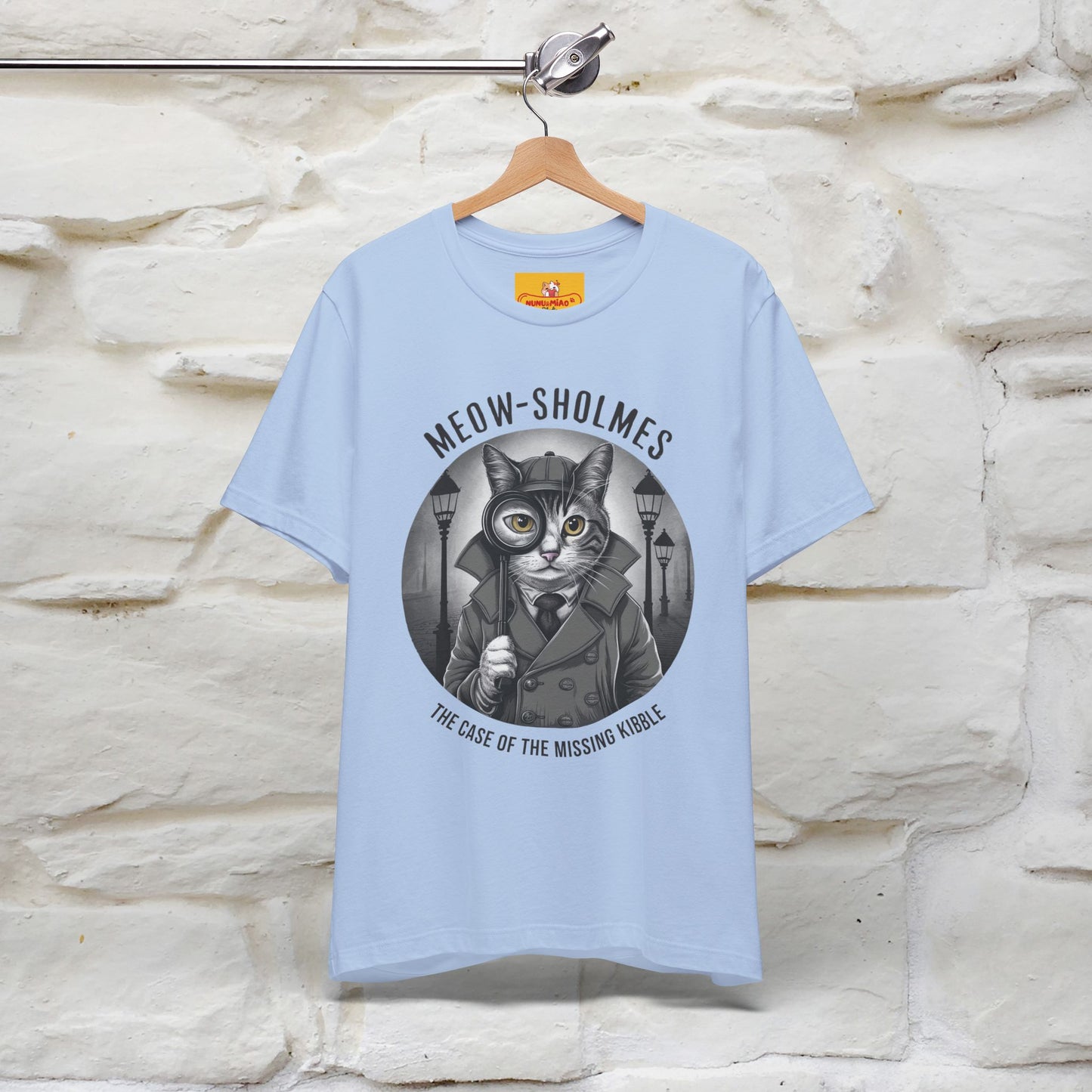 ''Meow-Sholmes: The Case of the Missing Kibble'' | Detective Cat Tee | Nunu&Miao Studio - Nunu&Miao Studio