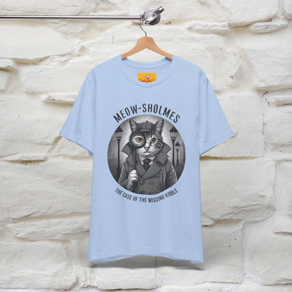 ''Meow-Sholmes: The Case of the Missing Kibble'' | Detective Cat Tee | Nunu&Miao Studio - Nunu&Miao Studio