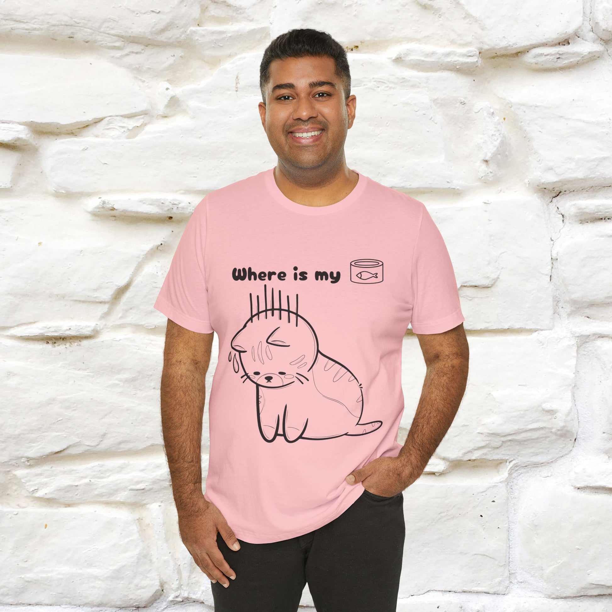 "Where Is My Tuna?" Cat T-Shirt | Nunu&Miao Studio - Nunu&Miao Studio