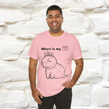 "Where Is My Tuna?" Cat T-Shirt | Nunu&Miao Studio - Nunu&Miao Studio