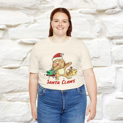 "Santa Claws" |Funny Cat T-Shirt | Nunu&Miao Studio