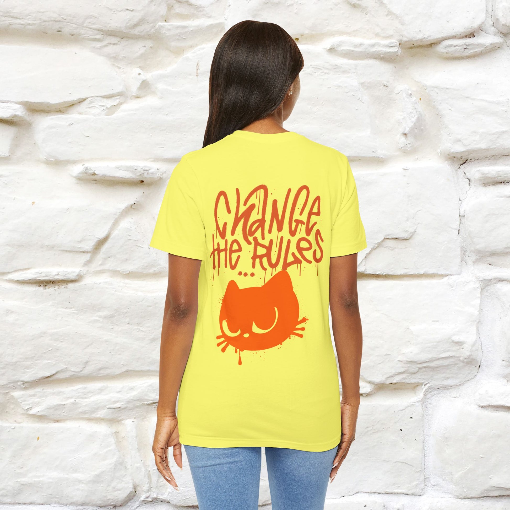 ''Change The Rules'' - Cat T-shirt -Nunu&Miao Studio - Nunu&Miao Studio