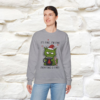 ''It's Fine, Iam Fine...'' |Christmas Sweatshirt | Nunu&Miao Studio