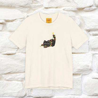 ''Be The Light" Cat T-Shirt| Front & Back Design | Nunu&Miao Studio - Nunu&Miao Studio