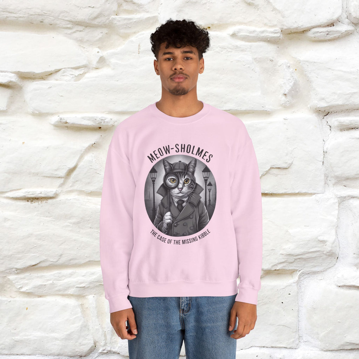 "Meow-sholmes'' |Cat Sweatshirt | Nunu&Miao Studio