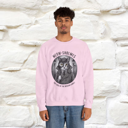 "Meow-sholmes'' |Cat Sweatshirt | Nunu&Miao Studio