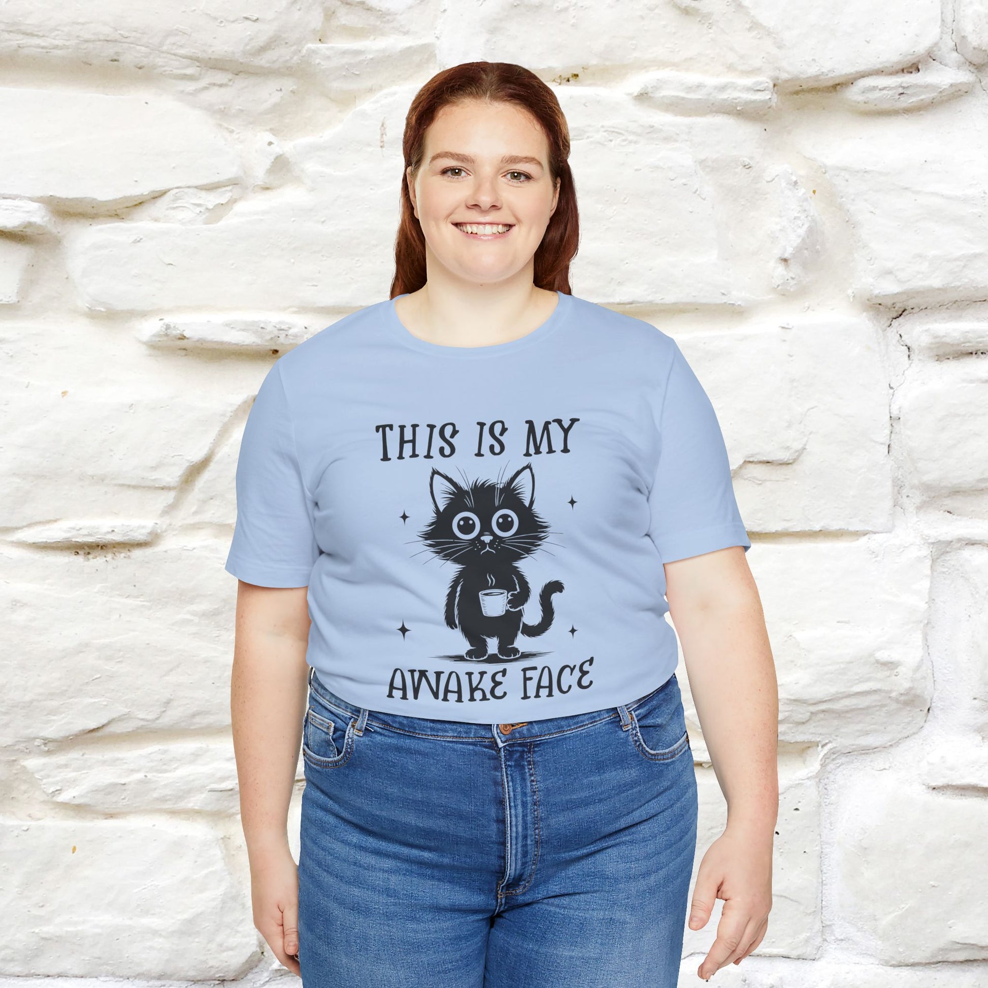 "This is My Awake Face" Cat T-Shirt | Funny Design | Nunu&Miao Studio - Nunu&Miao Studio