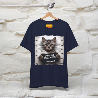 ''I Tore The Toilet Paper'' | Funny Cat T-Shirt | Nunu&Miao Studio - Nunu&Miao Studio