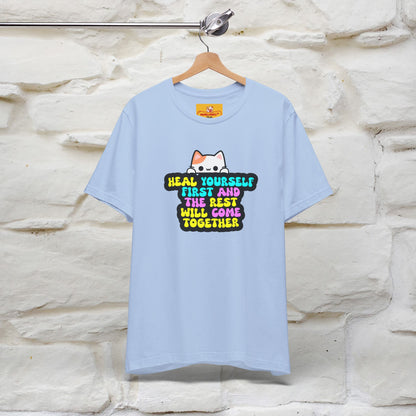 "Heal Yourself First And The Rest.." Cat T-shirt| Nunu&Miao Studio - Nunu&Miao Studio