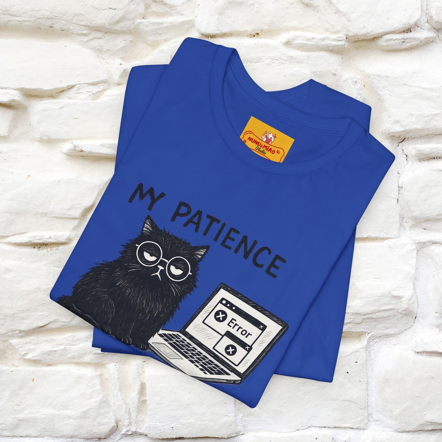 "My Patience Has Left The Chat" |Cat T-Shirt | Nunu&Miao Studio - Nunu&Miao Studio