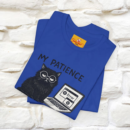 "My Patience Has Left The Chat" |Cat T-Shirt | Nunu&Miao Studio - Nunu&Miao Studio