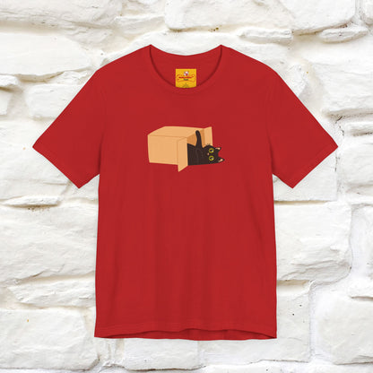 "Think Like There Is No Box" Cat T-Shirt| Front & Back Design | Nunu&Miao Studio - Nunu&Miao Studio