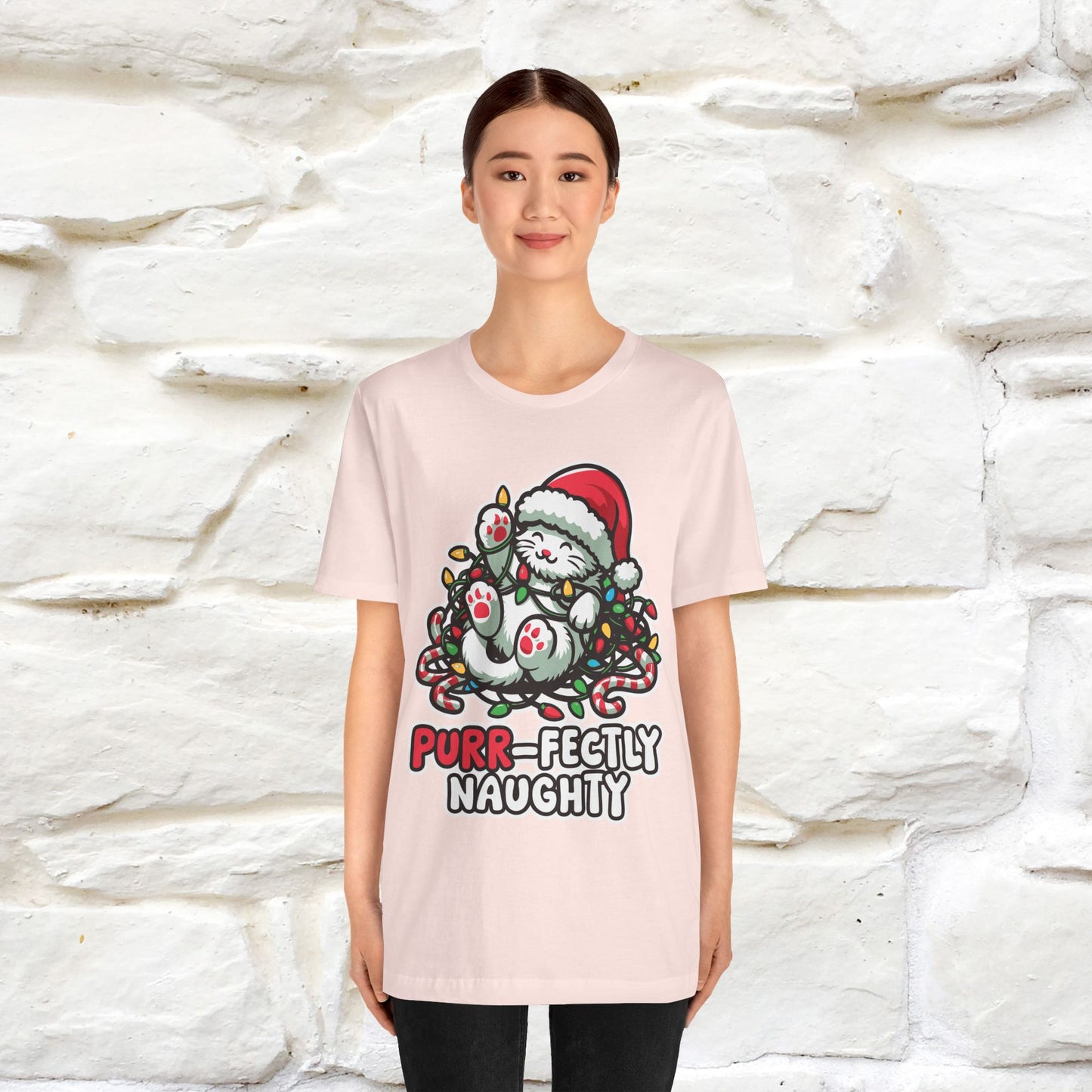 “Purr-Fectly Naughty” | Cat T-Shirt | Nunu&Miao Studio