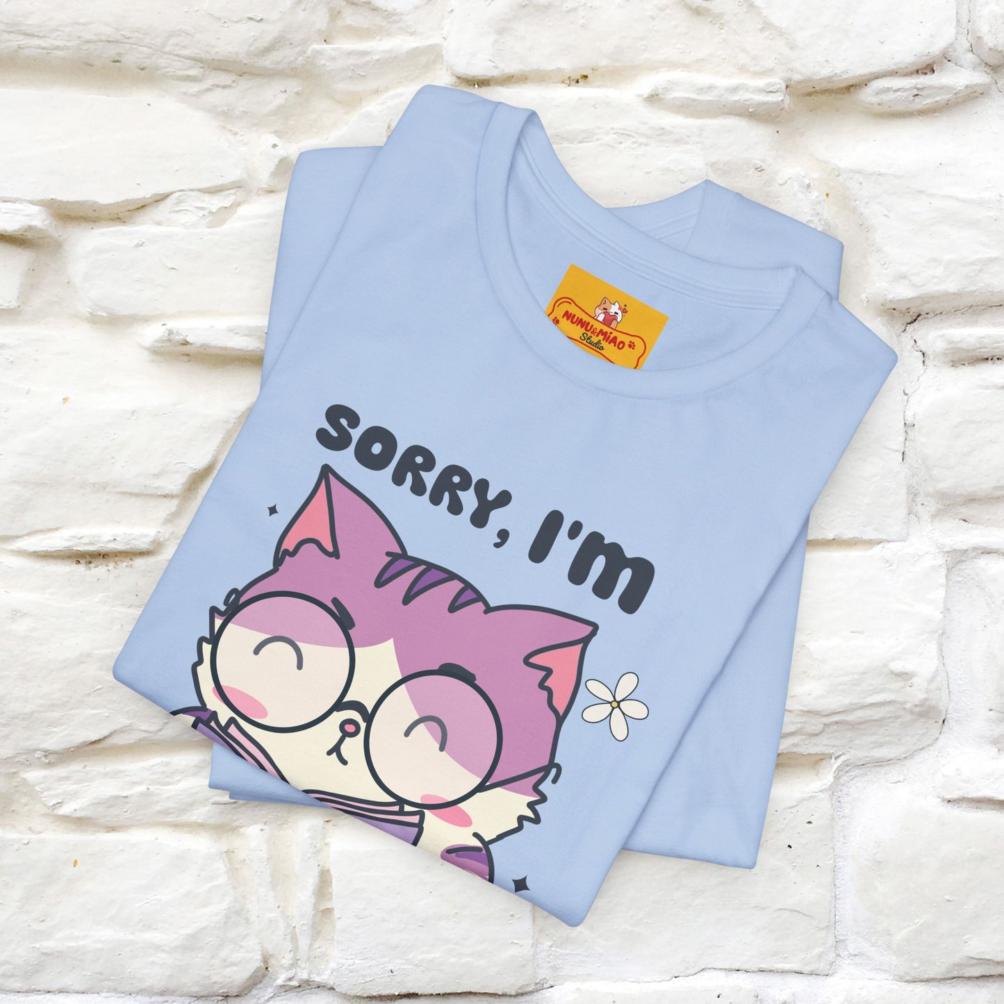 ''Sorry I am All Booked Up| Cute Cat T-Shirt |Nunu&Miao Studio - Nunu&Miao Studio
