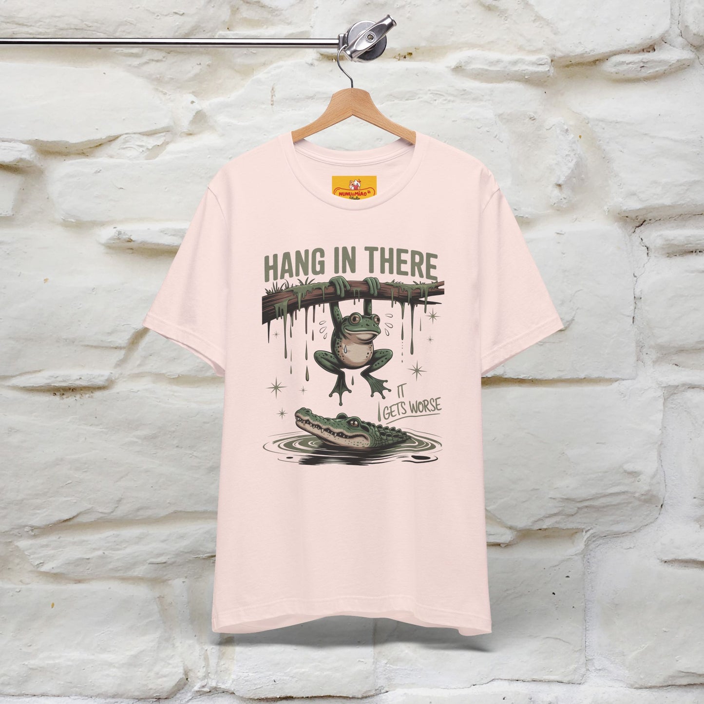 "Hang In There" Funny T-shirt |Nunu&Miao Studio - Nunu&Miao Studio