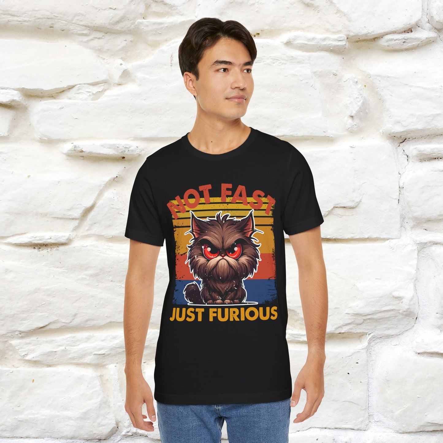 Not Fast, Just Furious |  Sarcastic Cat T-Shirt | Nunu&Miao Studio - Nunu&Miao Studio