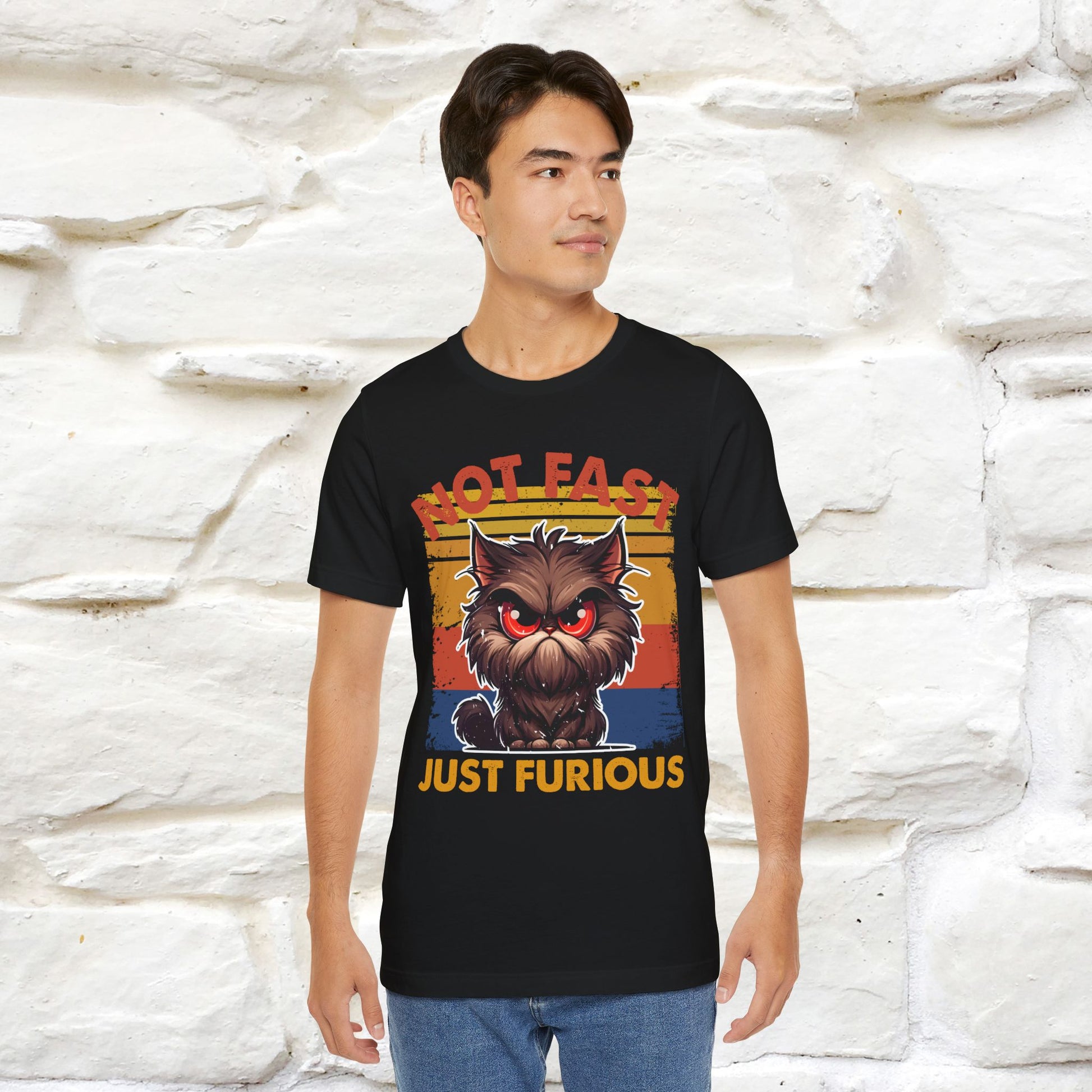 Not Fast, Just Furious |  Sarcastic Cat T-Shirt | Nunu&Miao Studio - Nunu&Miao Studio