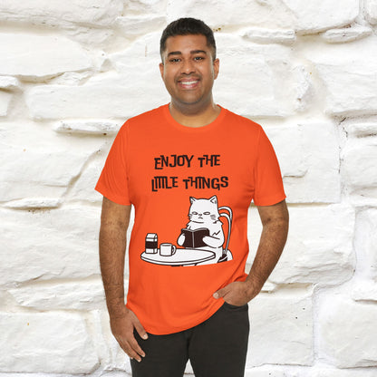"Enjoy The Little Things." Cat T-Shirt | Nunu&Miao Studio