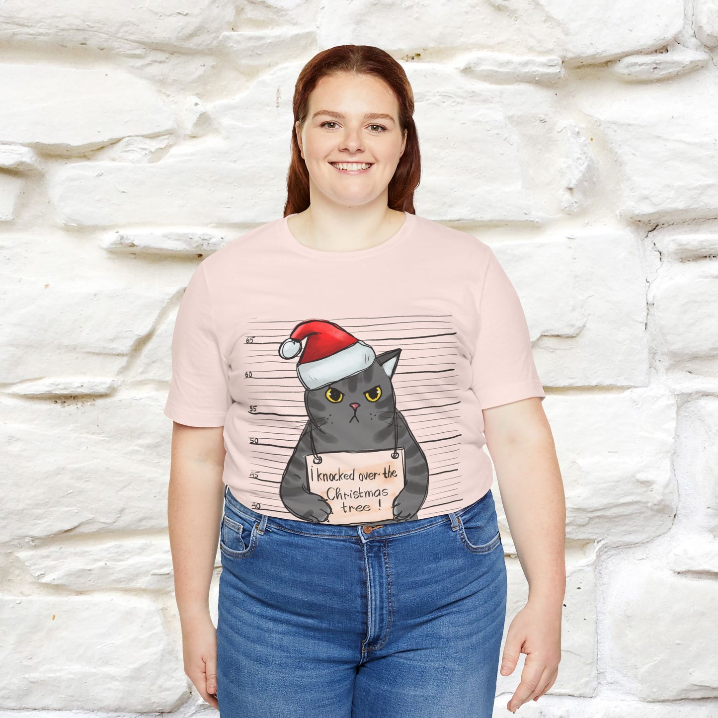 "I Knocked Over The Christmas Tree " |Funny Cat T-Shirt | Nunu&Miao Studio