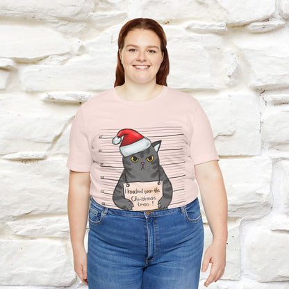 "I Knocked Over The Christmas Tree " |Funny Cat T-Shirt | Nunu&Miao Studio