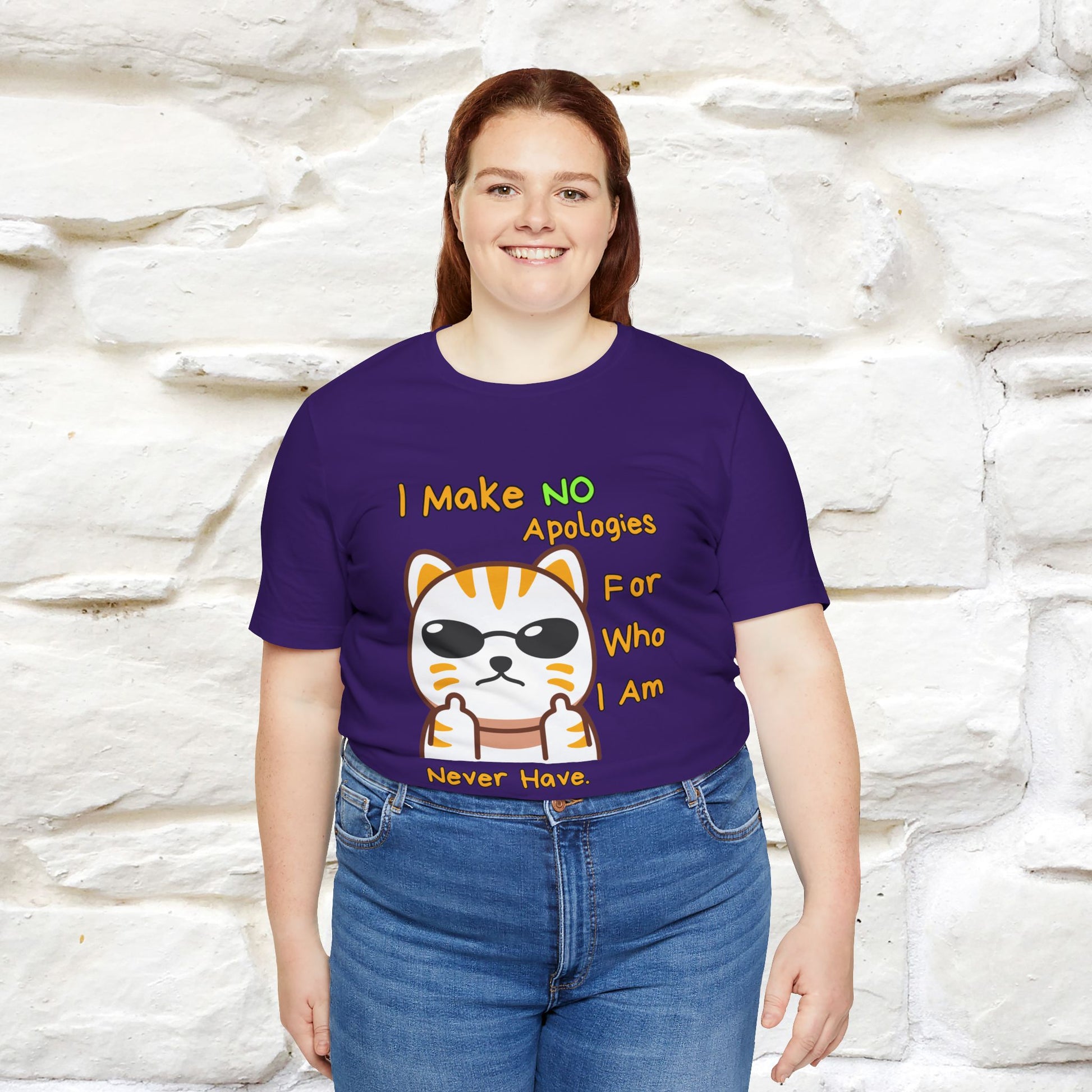 "I Make No Apologies... " |Cat T-Shirt | Nunu&Miao Studio - Nunu&Miao Studio