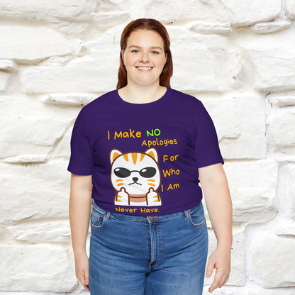 "I Make No Apologies... " |Cat T-Shirt | Nunu&Miao Studio - Nunu&Miao Studio
