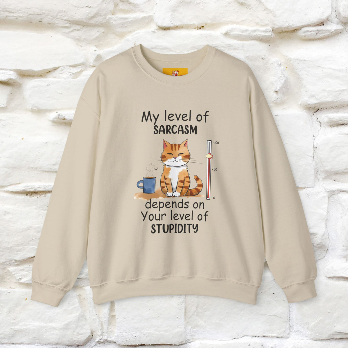 "My Level Of Sarcasm...'' |Cat Sweatshirt | Nunu&Miao Studio